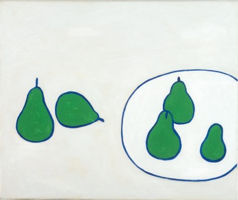 William Scott. Still Life. Pears. 1977. Oil on canvas. 16" x 20" at Anita Rogers Gallery