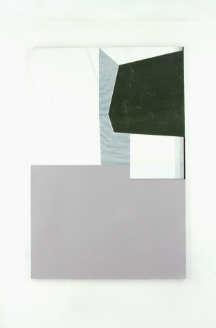 Gordon Moore. Shield. 2021. Acrylic, latex and pumice on canvas. 75" x 50" at Anita Rogers Gallery