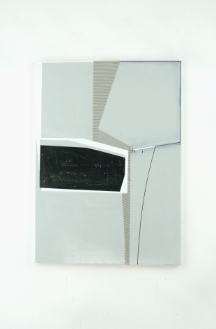 Gordon Moore. Drop. 2020. Acrylic, latex and pumice on canvas. 56" x 40"
