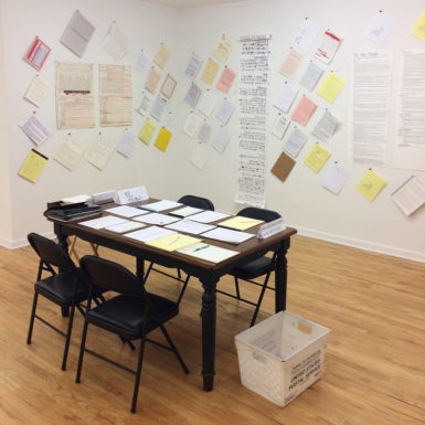 You Can Transcribe and Send the U.S. Constitution to White House, in Morgan O’Hara’s Show at Mitchell Algus in New York