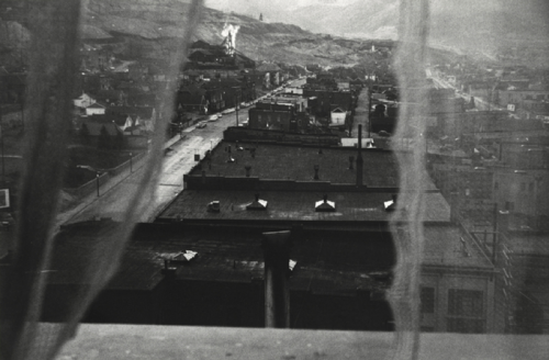 Robert Frank, View from Hotel Window, Butte, Montana, 1956. © Robert Frank.